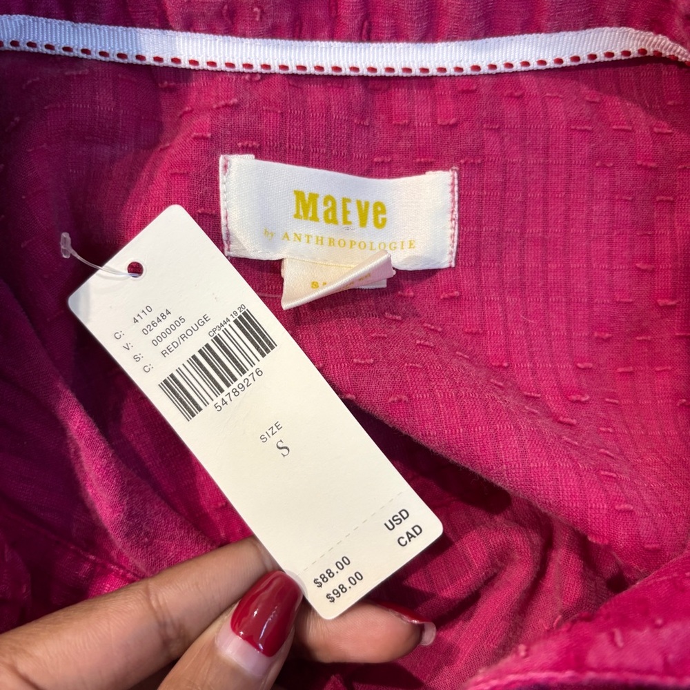 Maeve pink button down - Picture 5 of 6
